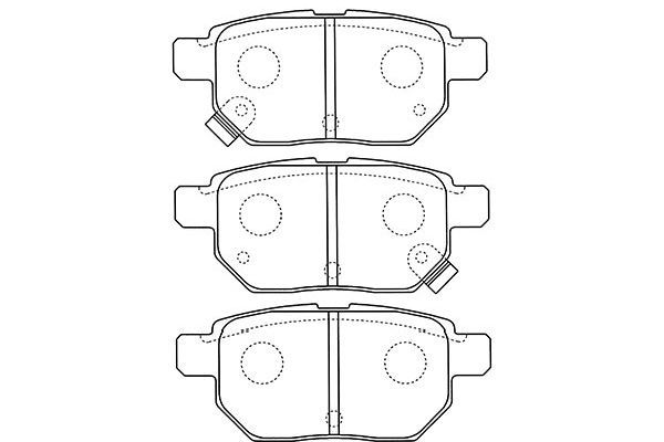 KAVO PARTS Комплект тормозных колодок, дисковый тормоз BP-9110